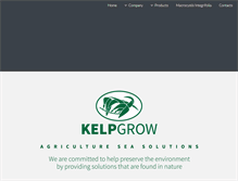 Tablet Screenshot of kelpgrow.com